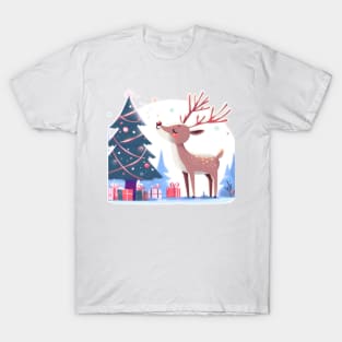 Reindeer Enjoying Their Christmas Tree T-Shirt